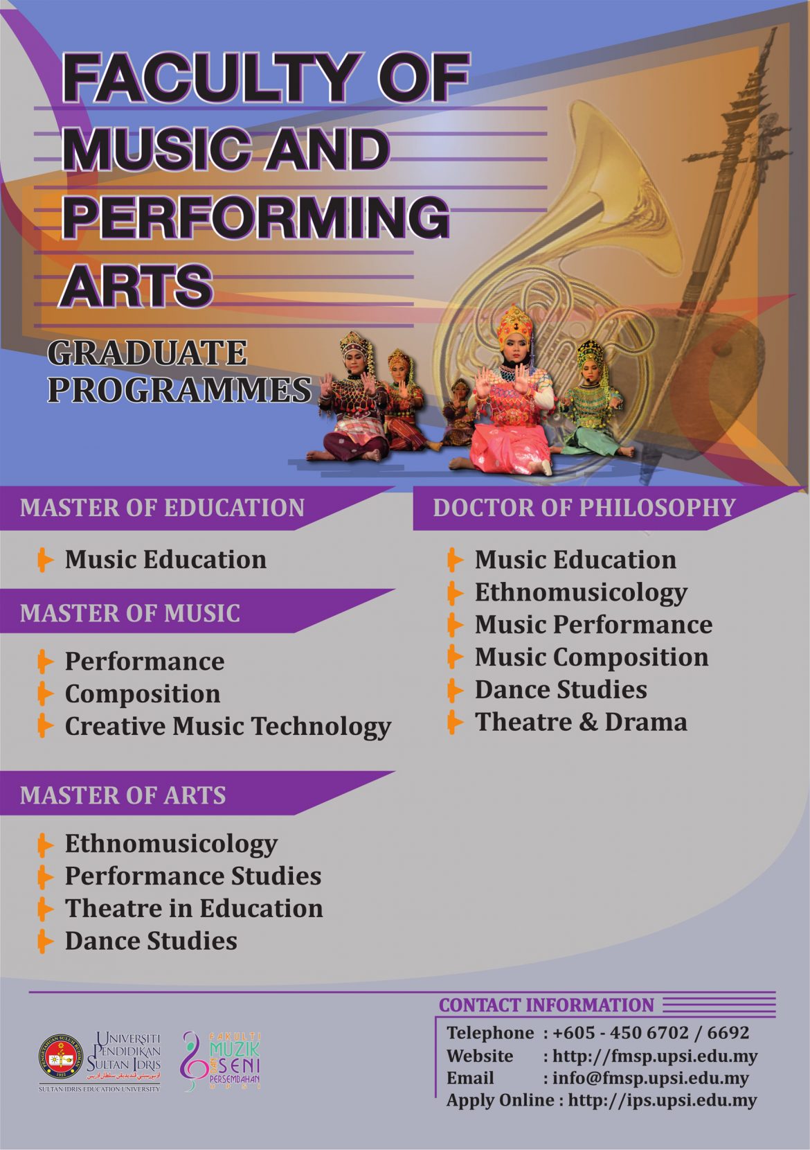 GRADUATE STUDIES UPSI FACULTY OF MUSIC AND PERFORMING ARTS